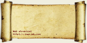 Kristina Stojmenović vizit kartica